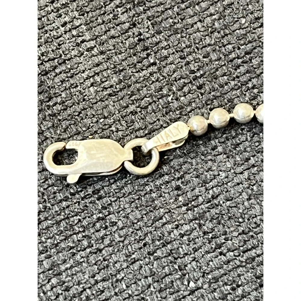 Silver 925 Ball Bead Chain Birthstone Kids Charm‎ Pendants Aug Feb. Dec Necklace